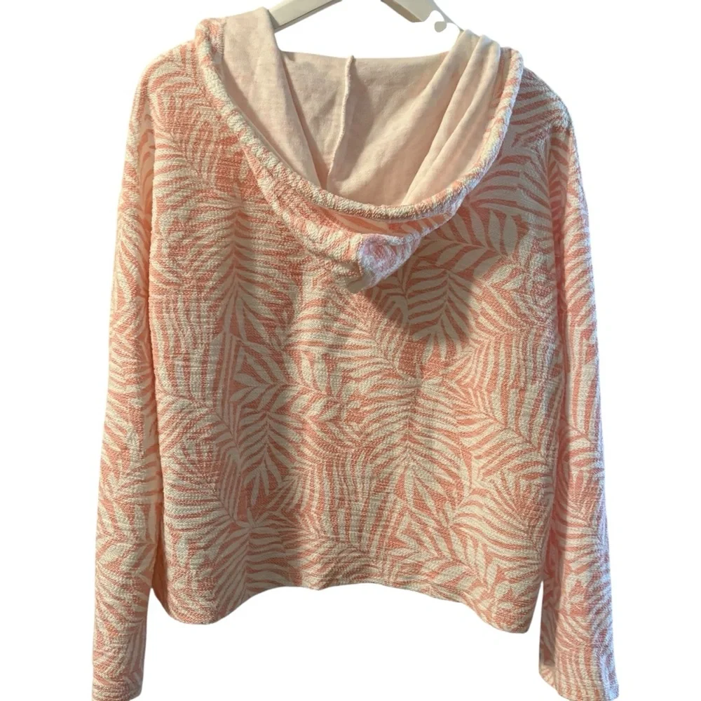 Ocean Drive Pink & White Siesta Key Hoodie - Picture 2 of 6